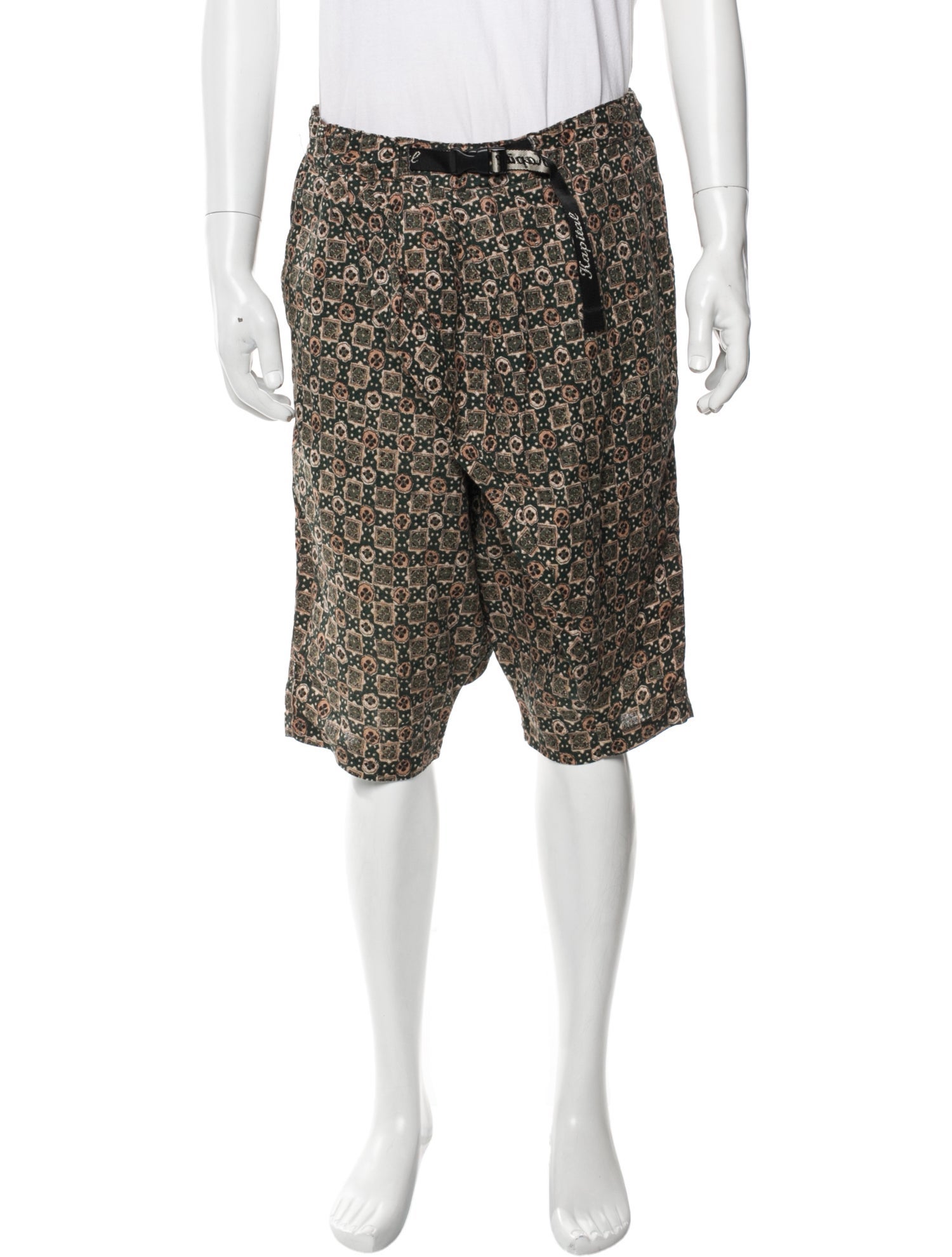 Kapital Printed Flat Front Shorts