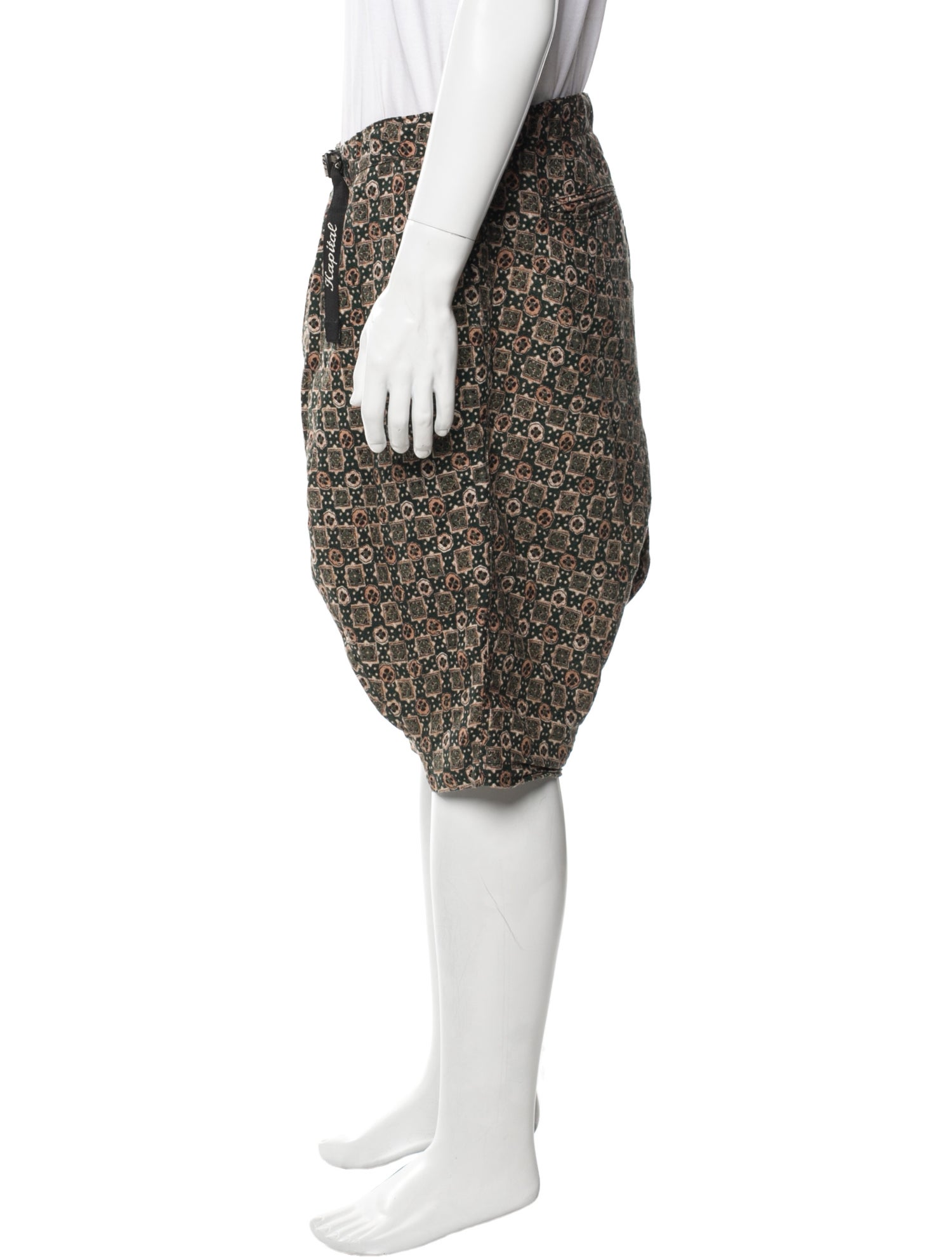 Kapital Printed Flat Front Shorts