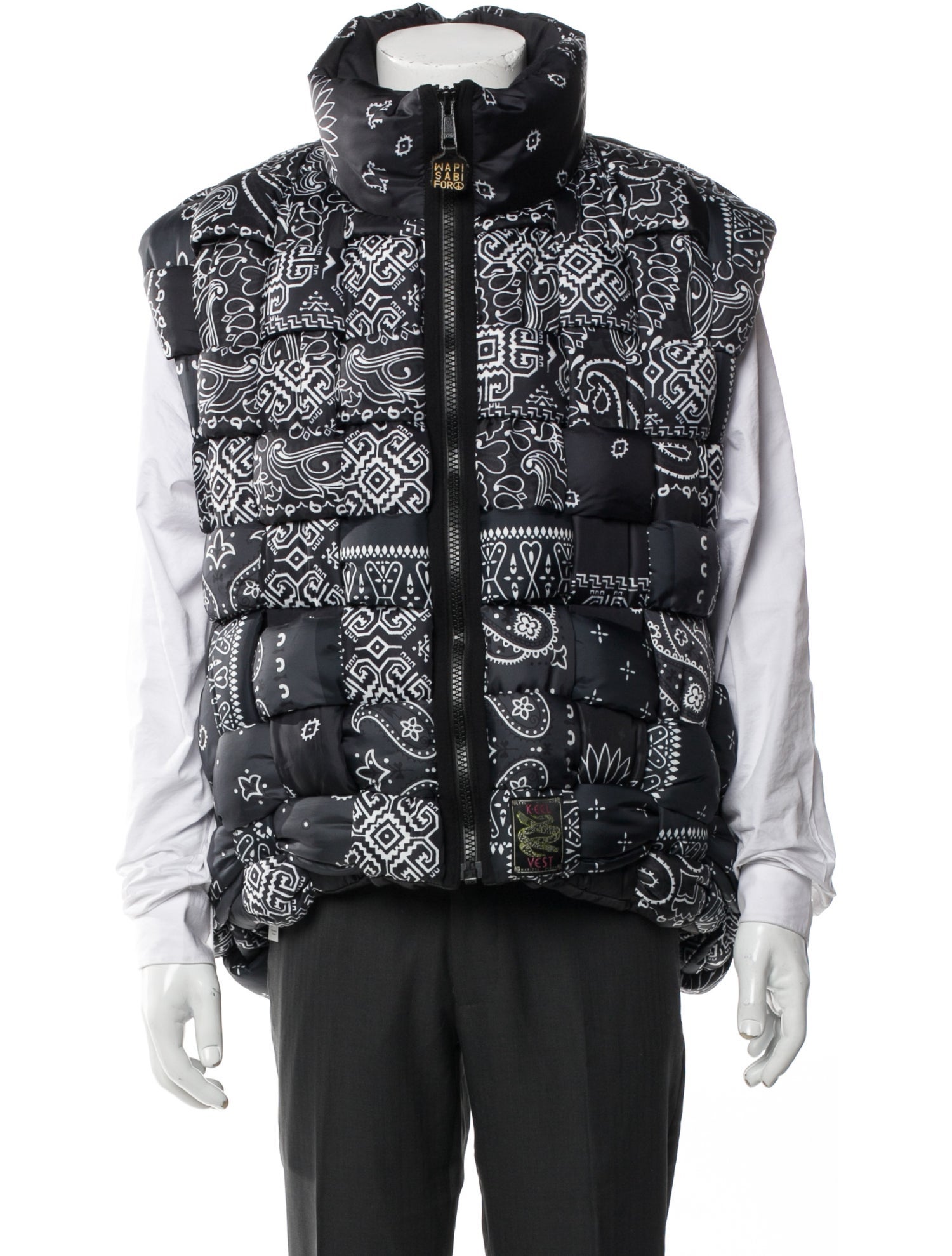 Kapital Keel-Weaving Paisley Printed Vest