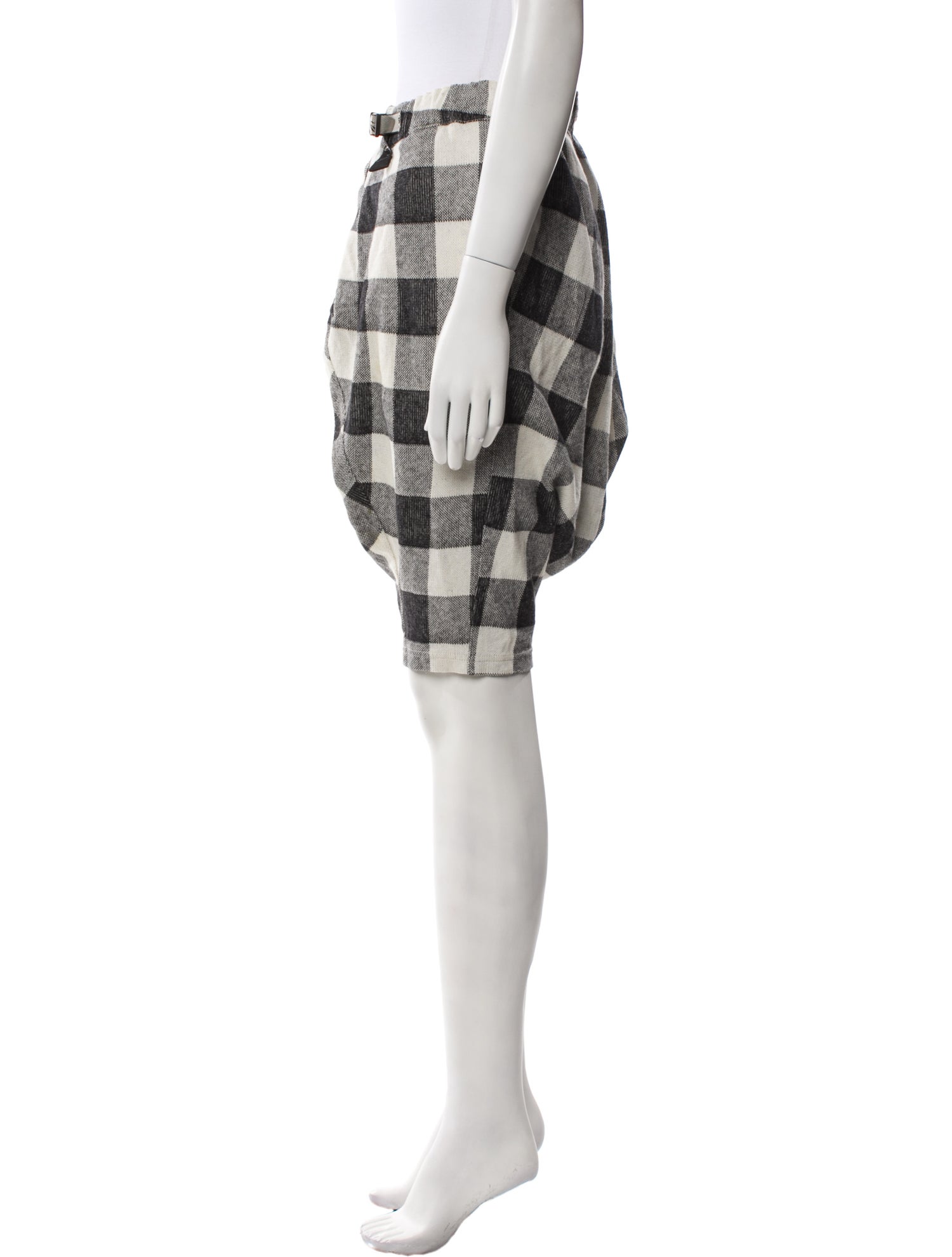 Kapital Plaid Print Knee-Length Shorts