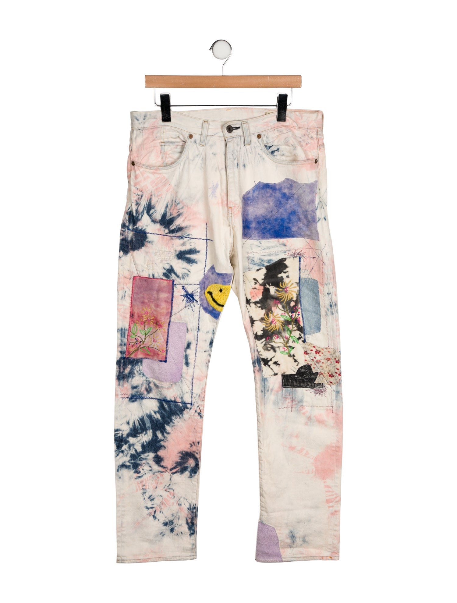 Kapital 'Ashbury Dye' Monkey Cisco Straight-Leg Jeans