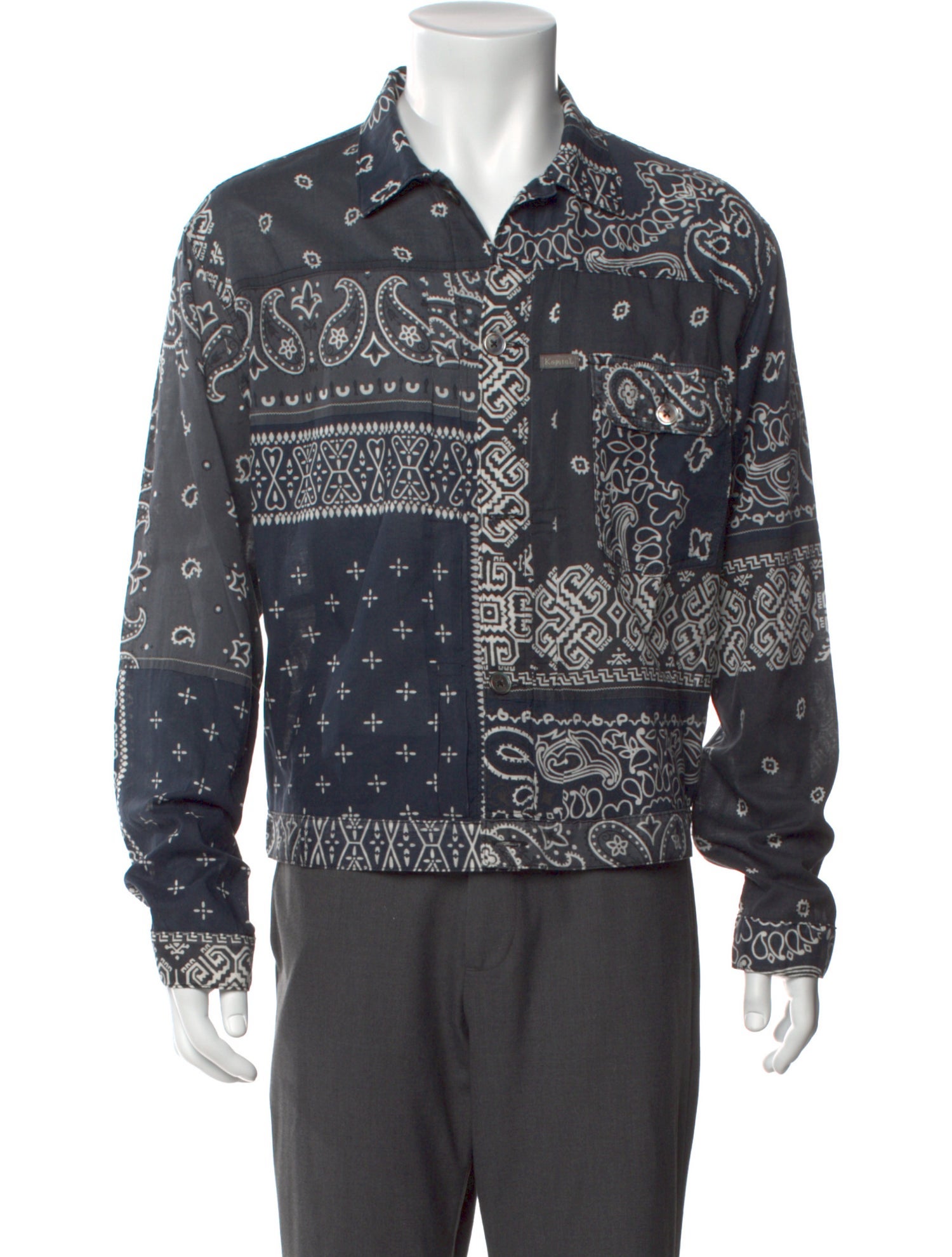 Kapital Bandana Patchwork Printed Shirt