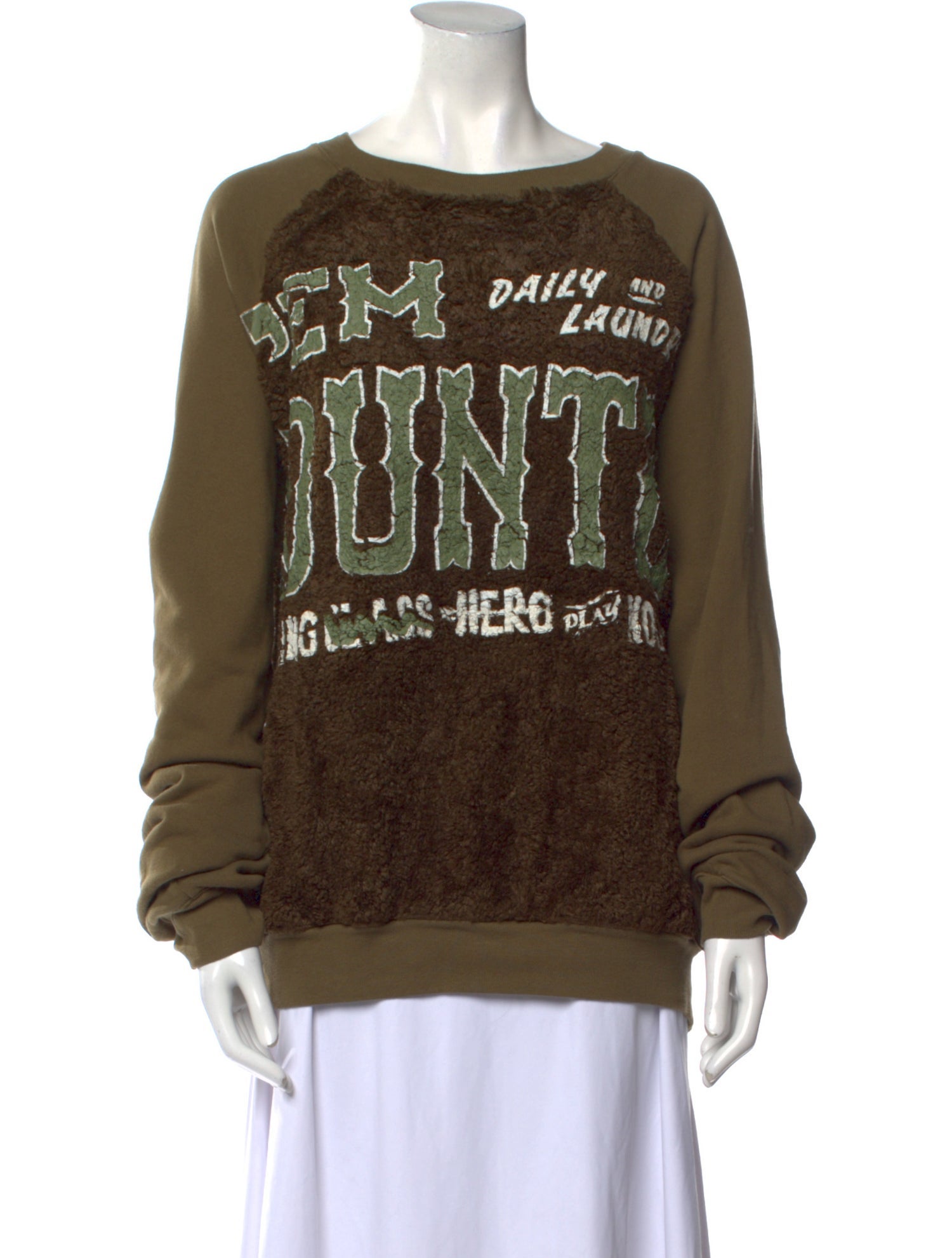 Kapital Graphic Print Crew Neck Sweatshirt