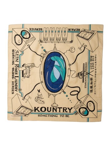 Kapital Scarves and Shawls 'New Laundry' Printed Bandana