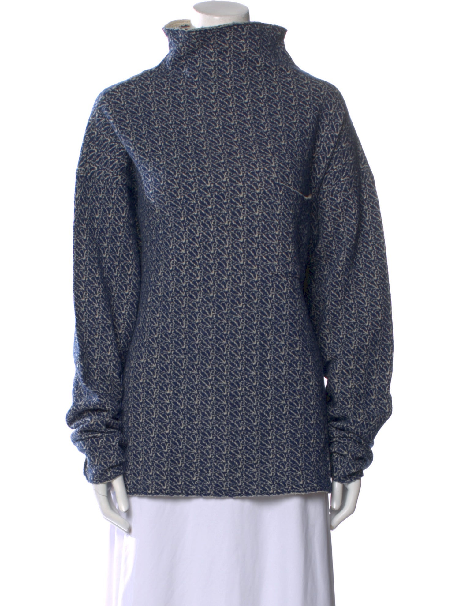 Kapital Printed Mock Neck Sweater