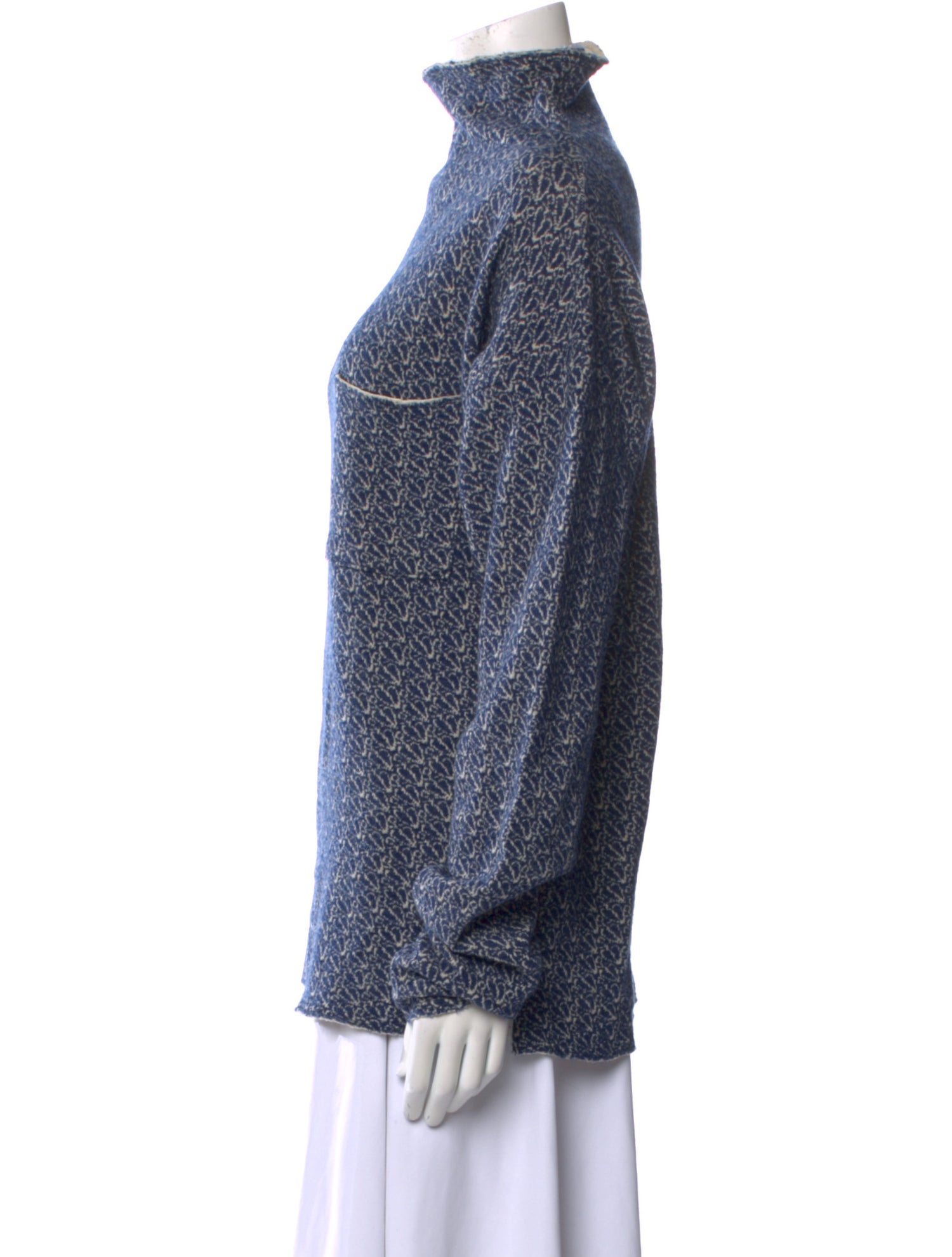 Kapital Printed Mock Neck Sweater