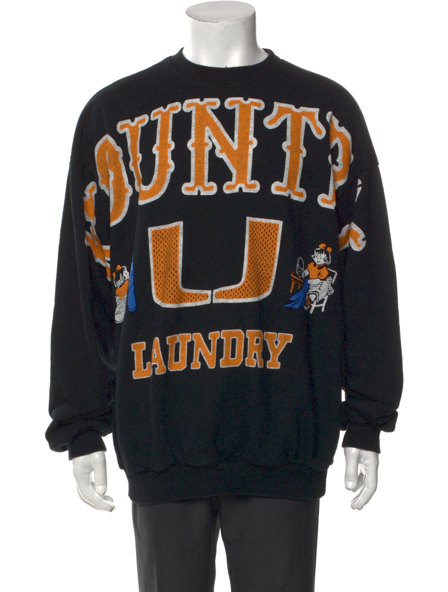 Kapital Graphic Print Crew Neck Sweatshirt