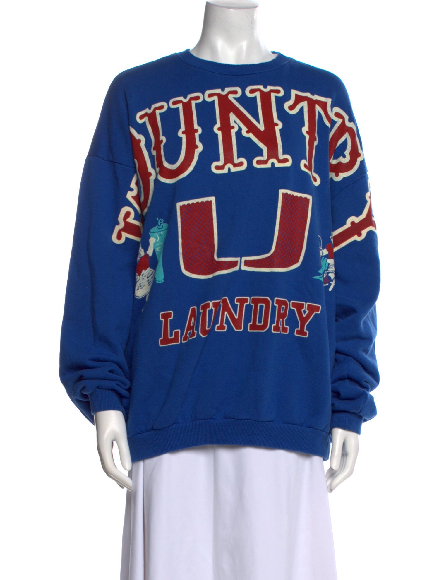 Kapital Graphic Print Crew Neck Sweatshirt