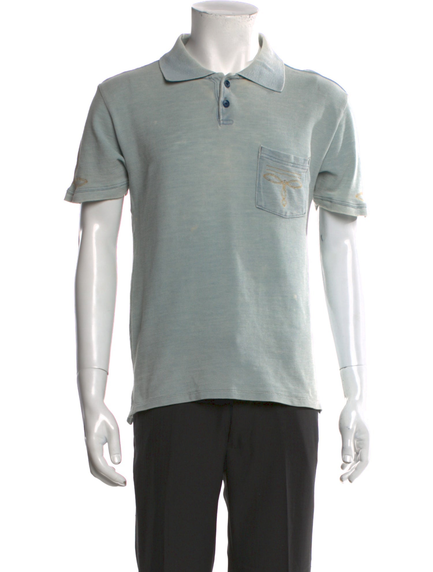 Kapital Collar Short Sleeve Polo Shirt