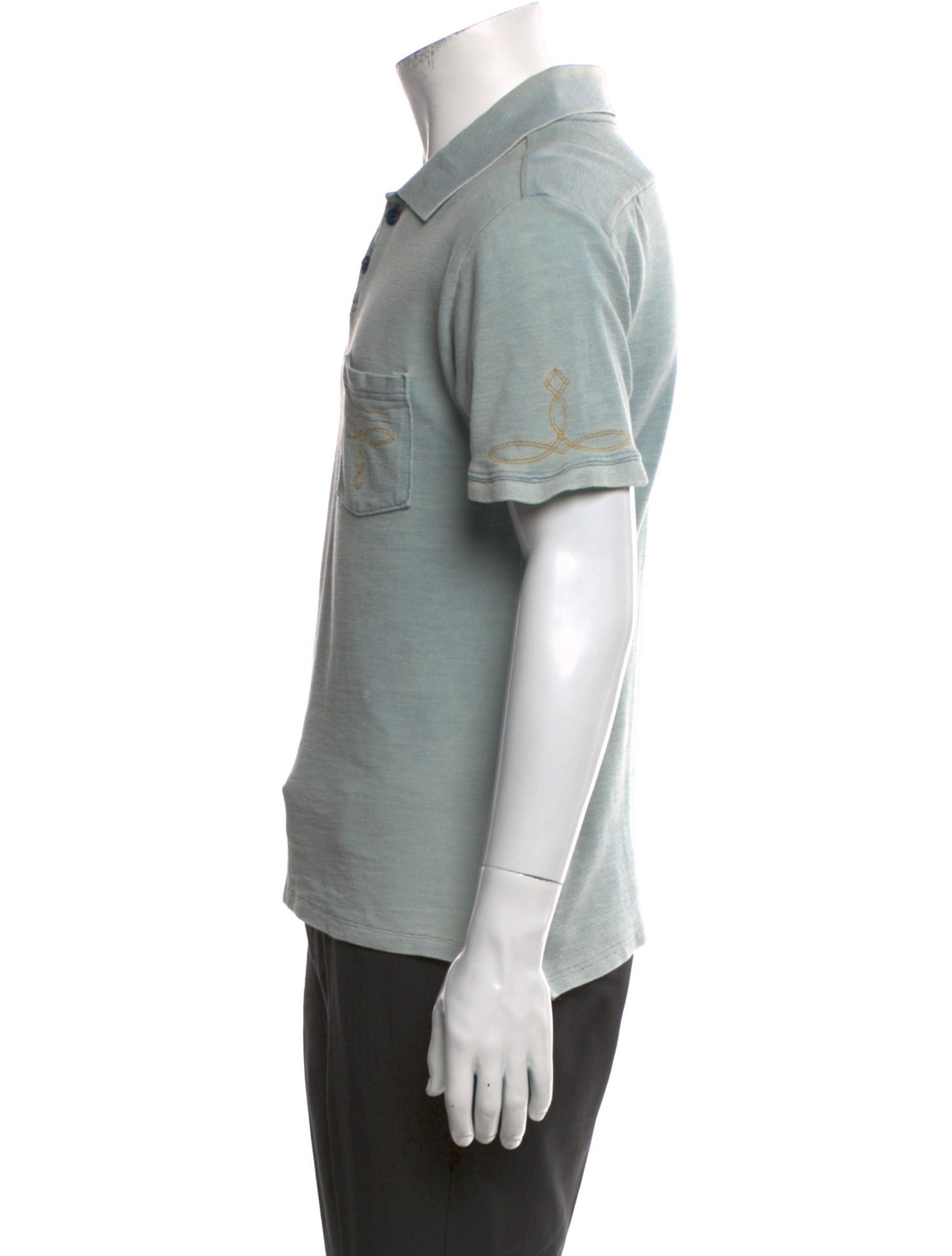 Kapital Collar Short Sleeve Polo Shirt