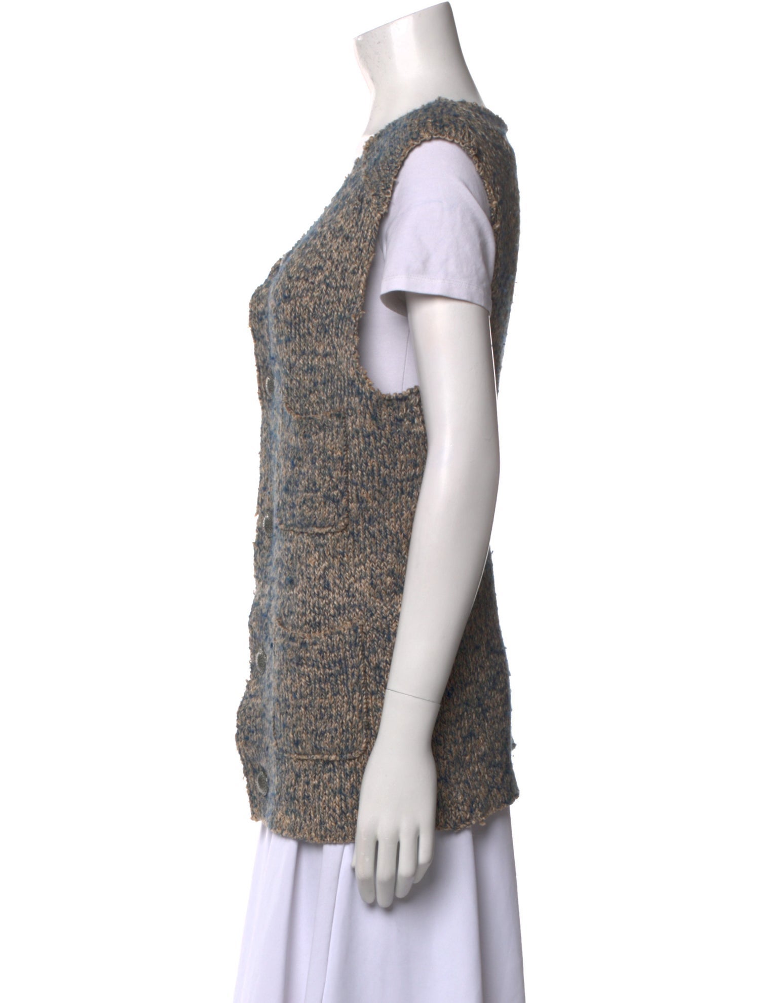 Kapital Linen V-Neck Sweater