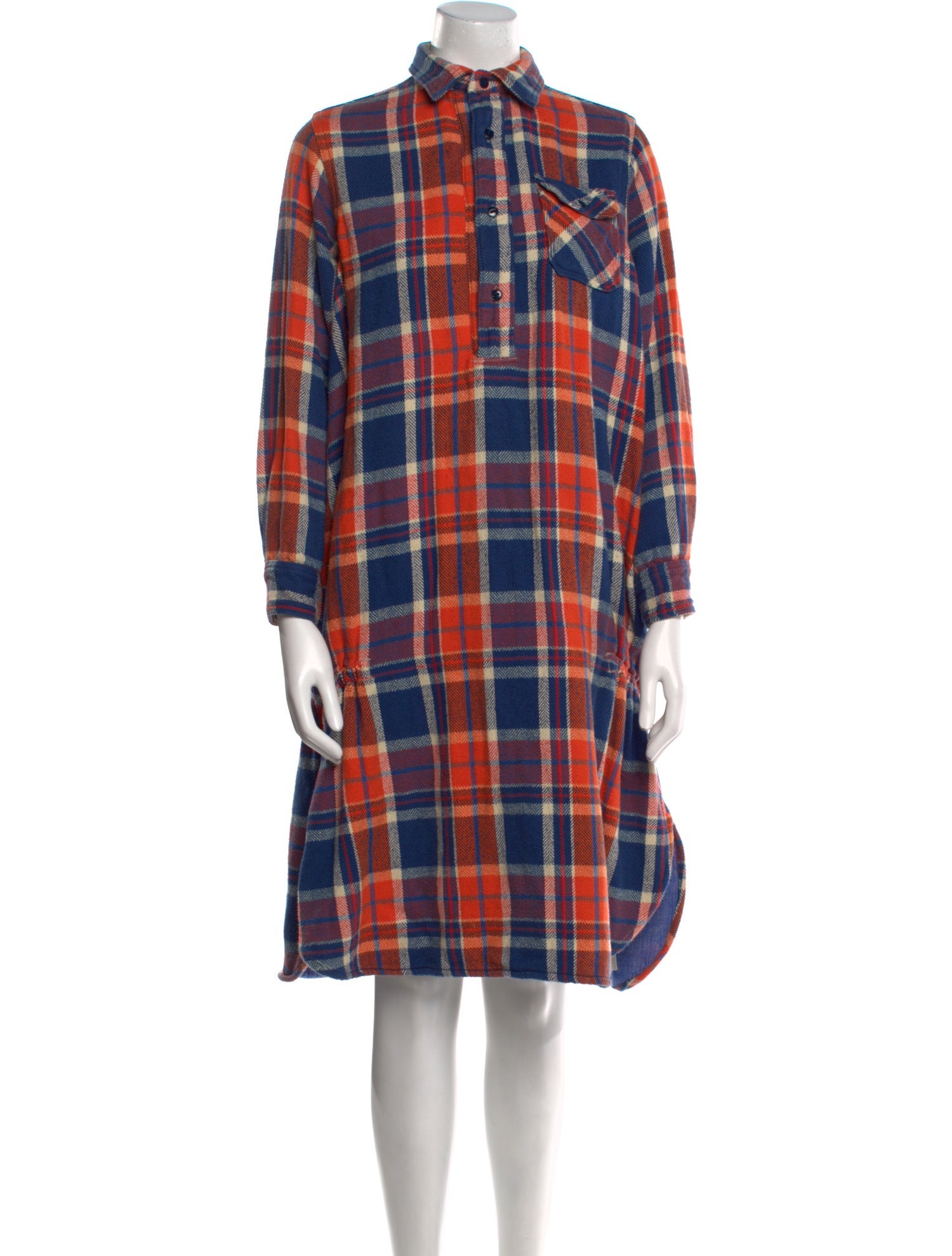 Kapital Plaid Knee-Length Dress