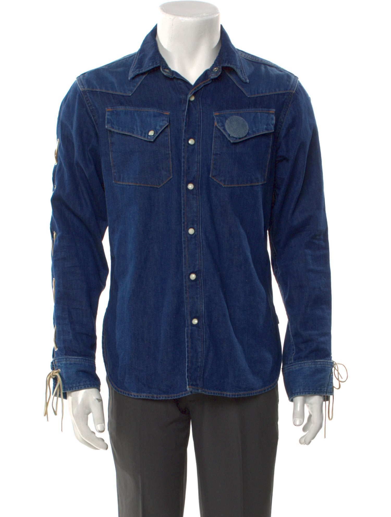 Kapital 8oz Western Long Sleeve Denim Shirt