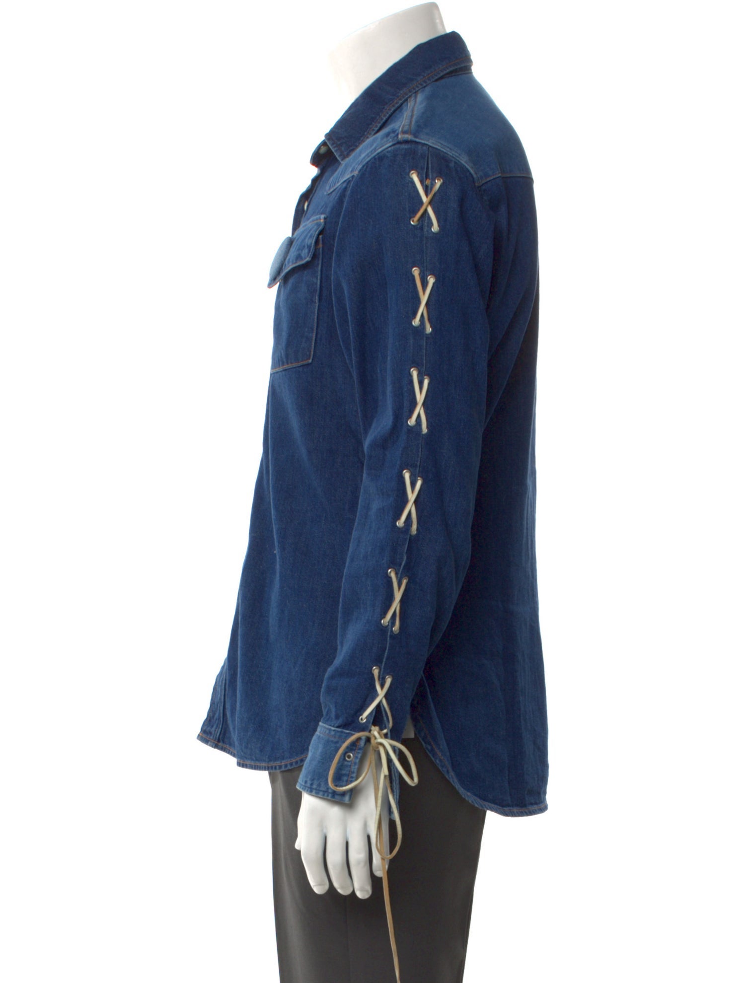 Kapital 8oz Western Long Sleeve Denim Shirt