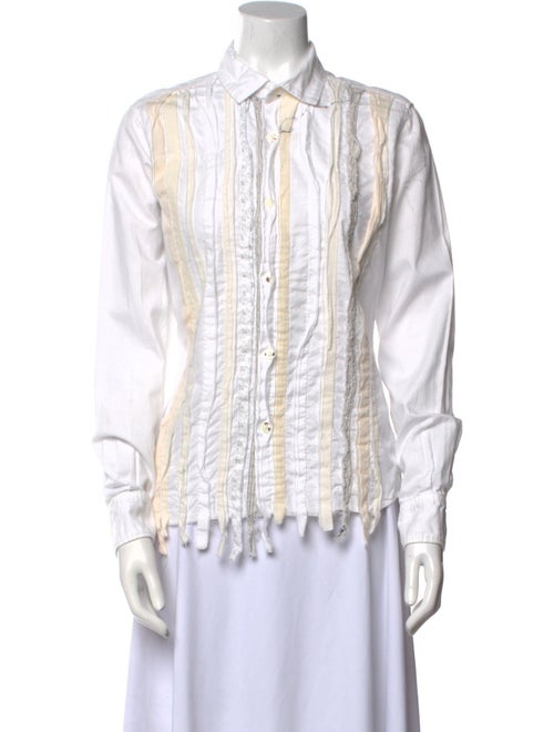 Kapital Printed Long Sleeve Button-Up Top