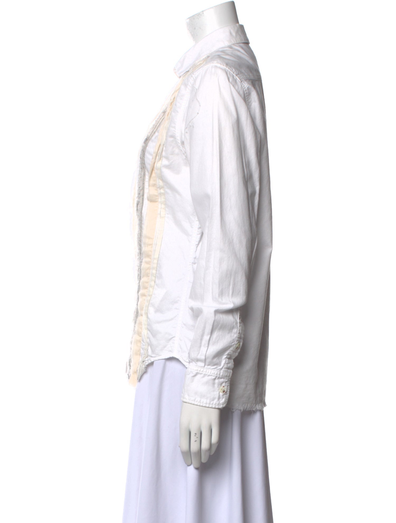 Kapital Printed Long Sleeve Button-Up Top