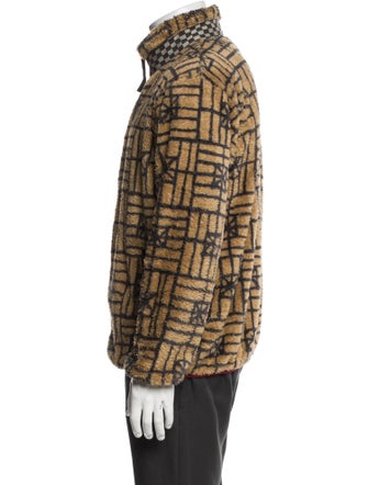 Kapital Fork Domino Pattern Plaid Print Puffer Coat