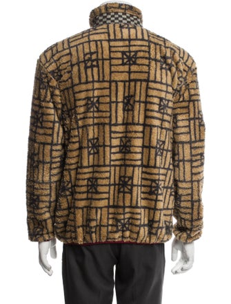 Kapital Fork Domino Pattern Plaid Print Puffer Coat