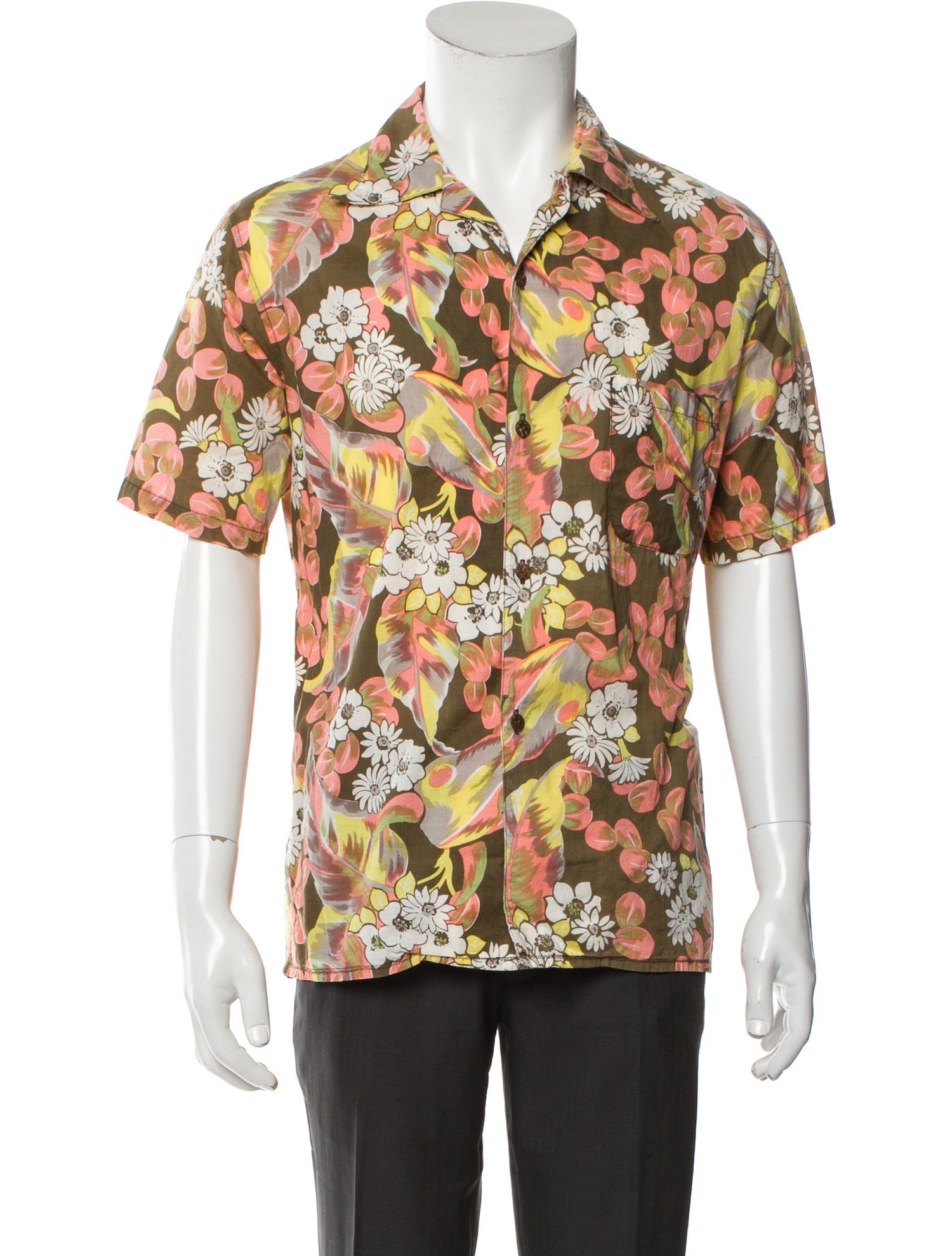 Kapital Floral Print Short Sleeve Shirt