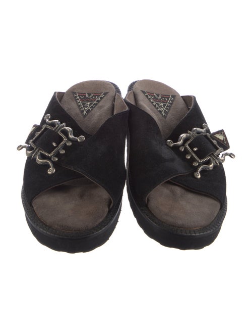 Kapital Atlas Buckle Suede Slides