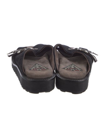 Kapital Atlas Buckle Suede Slides