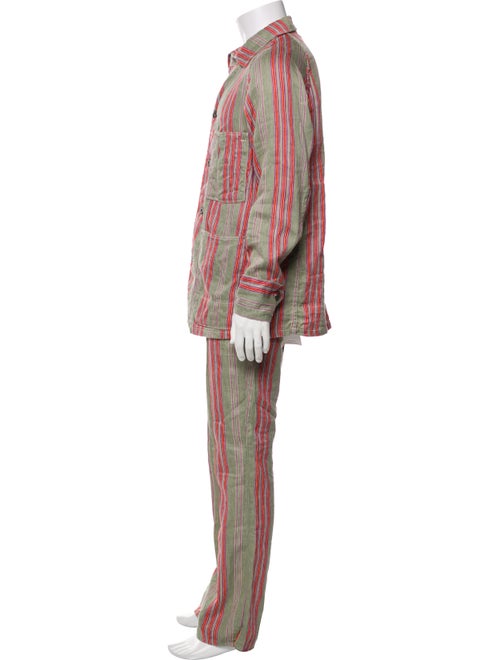 Kapital Linen Striped Two-Piece Suit
