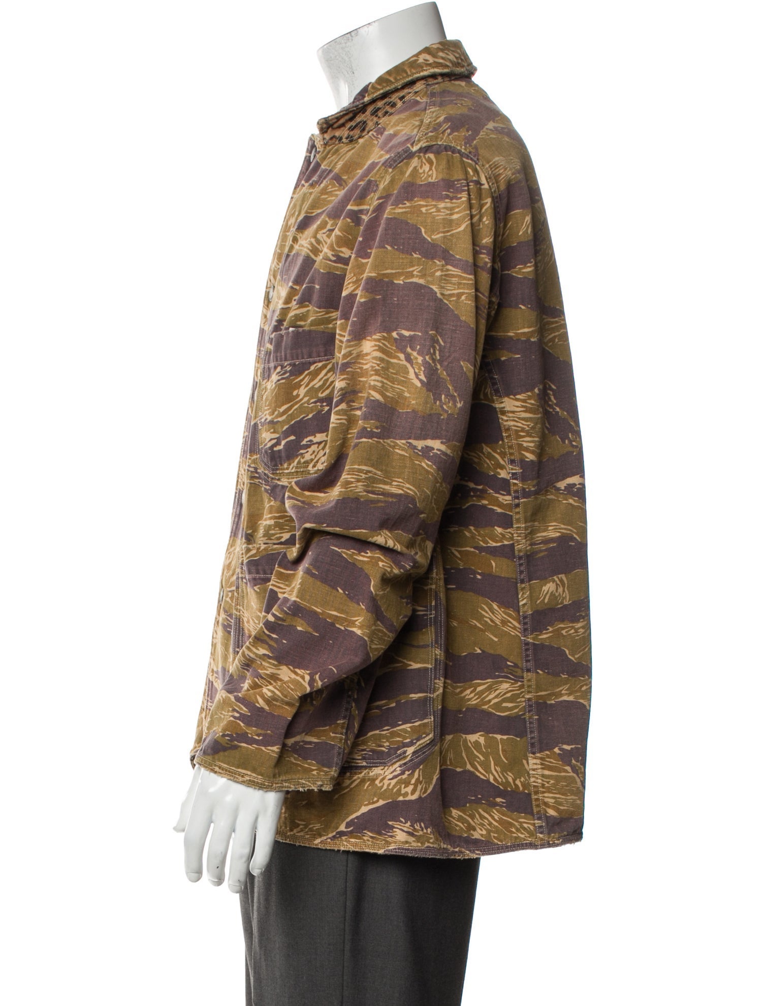 Kapital Reversible Chore Printed Utility Jacket