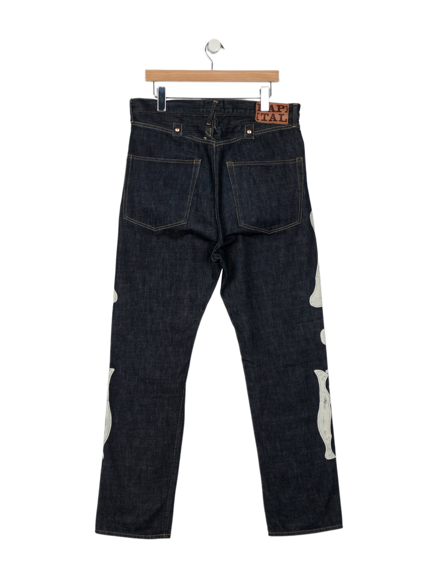 Kapital Okagilly Skeleton Straight-Leg Jeans