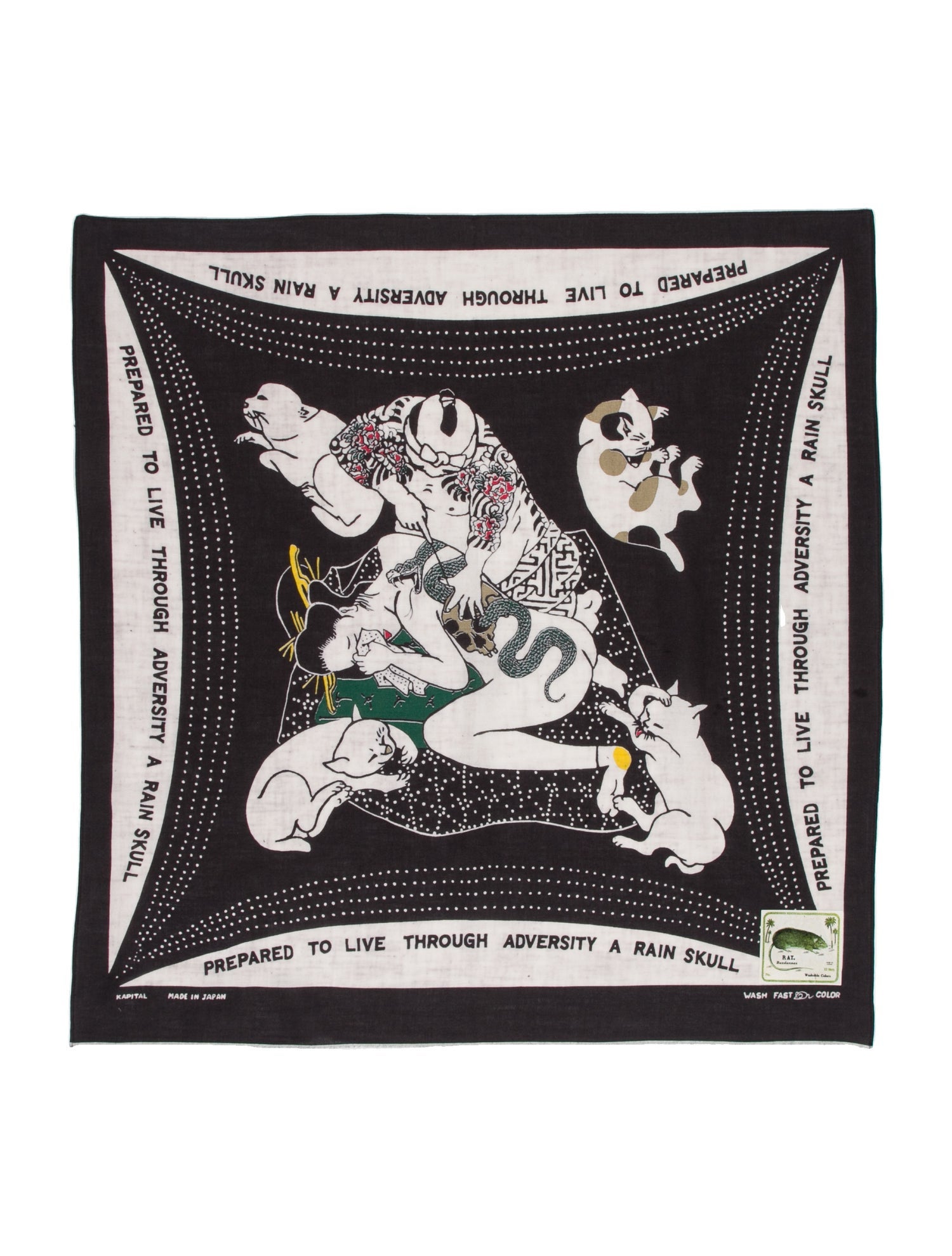 Kapital Silk Printed Scarf