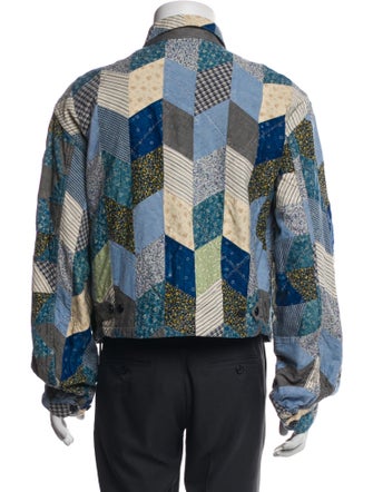 Kapital Yabane Patchwork Printed Denim Jacket