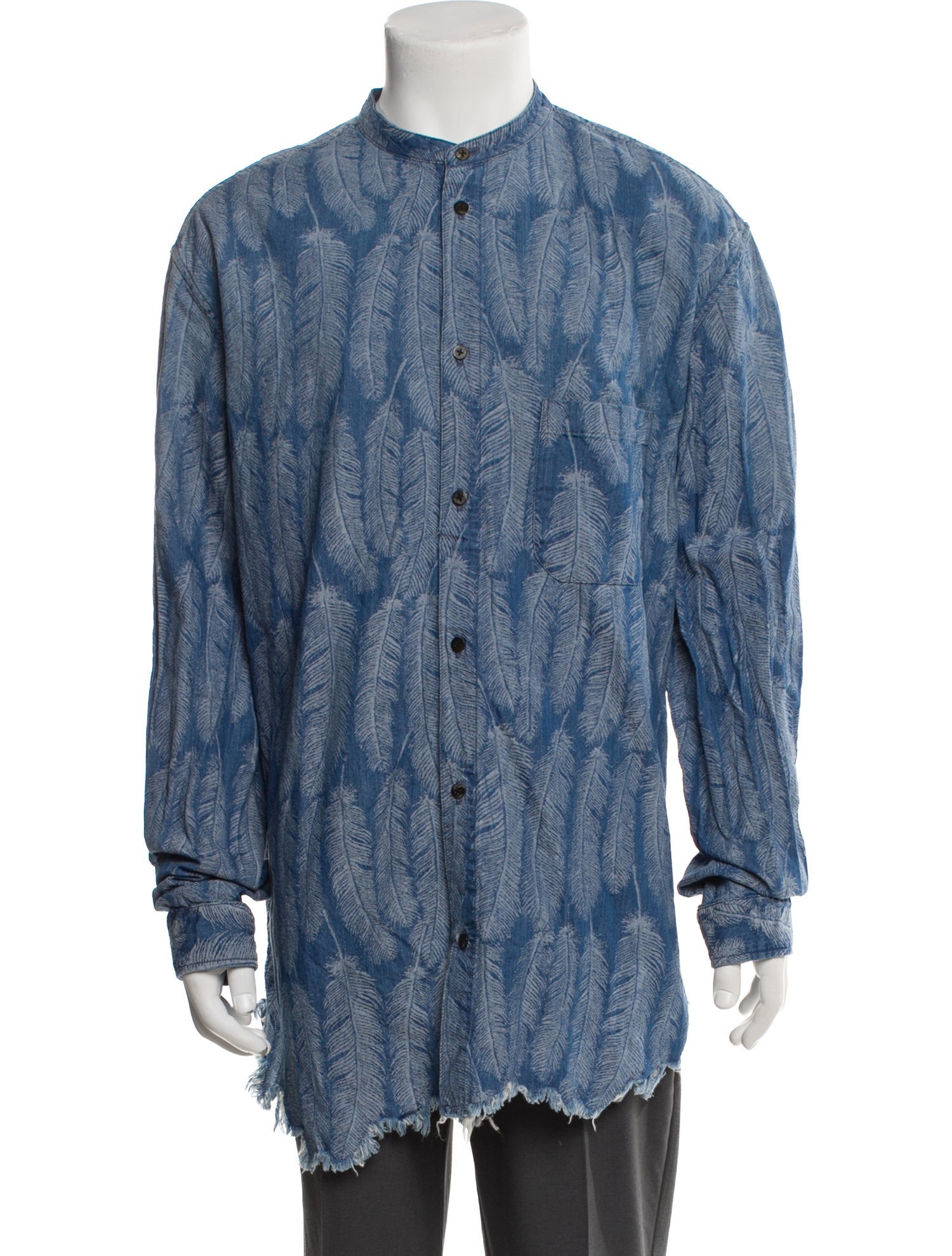 Kapital 5oz MAGPIE Denim Printed Denim Shirt