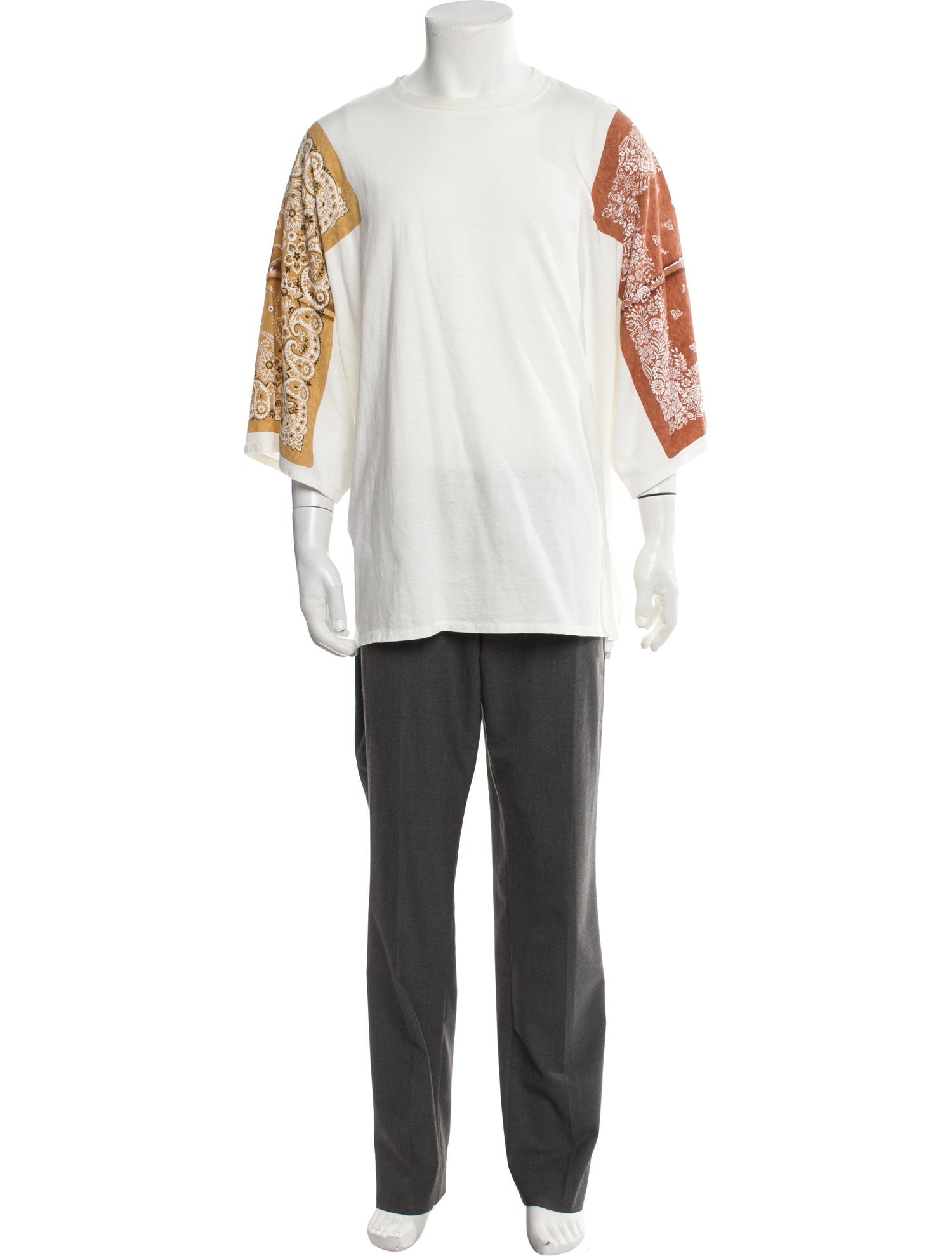 Kapital Graphic Print Crew Neck Henley