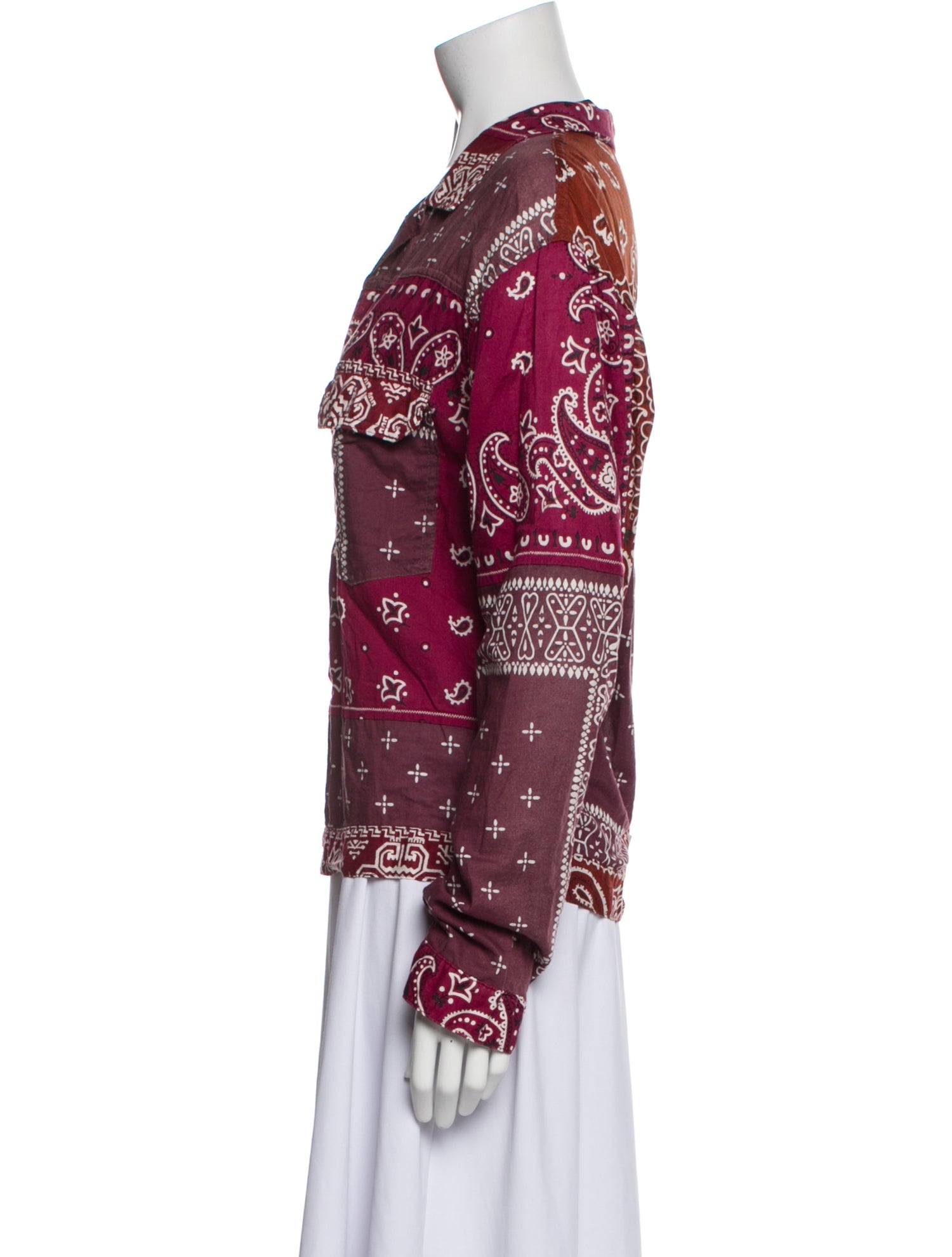 Kapital Printed Long Sleeve Blouse