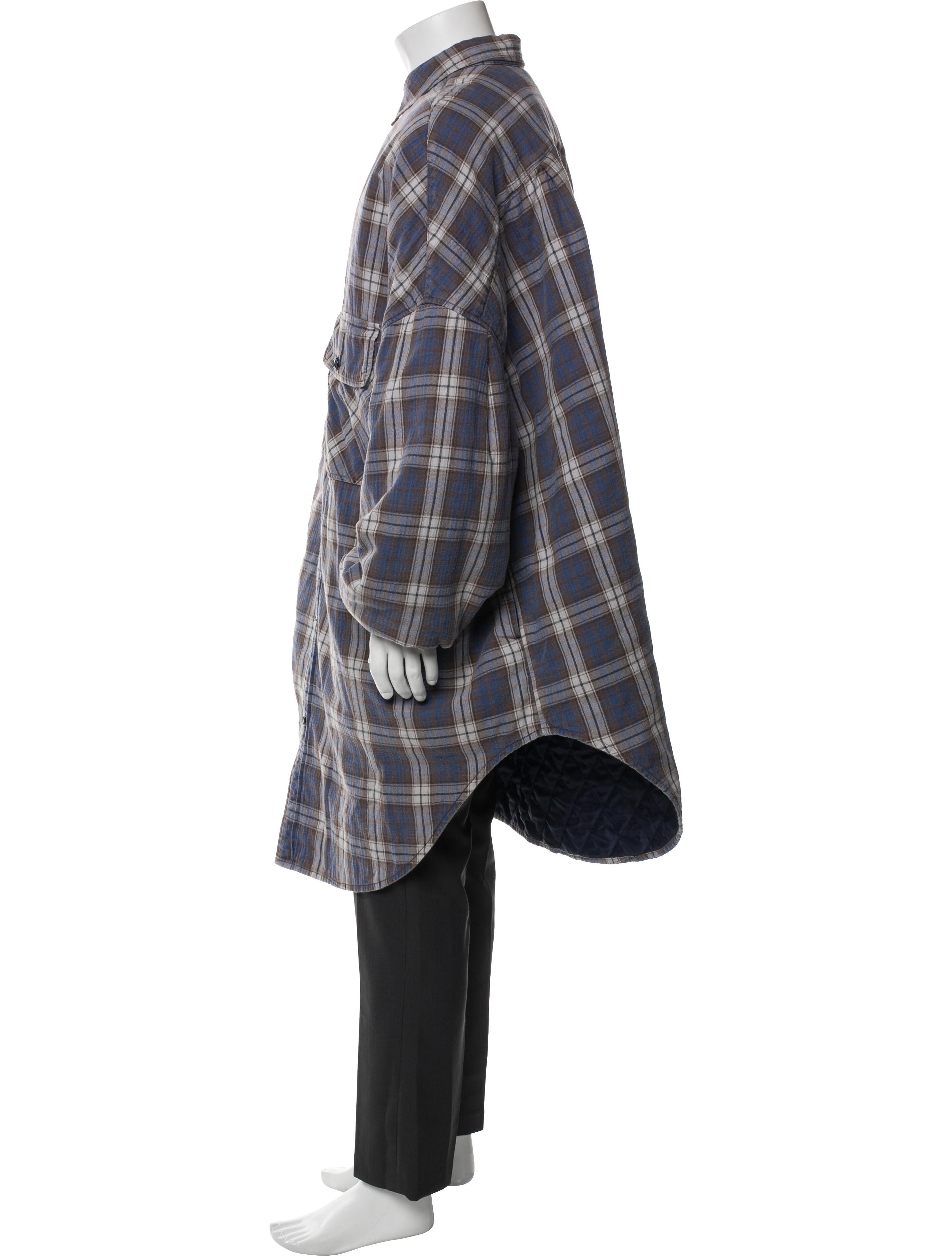 Kapital Slappy Plaid Print Overcoat