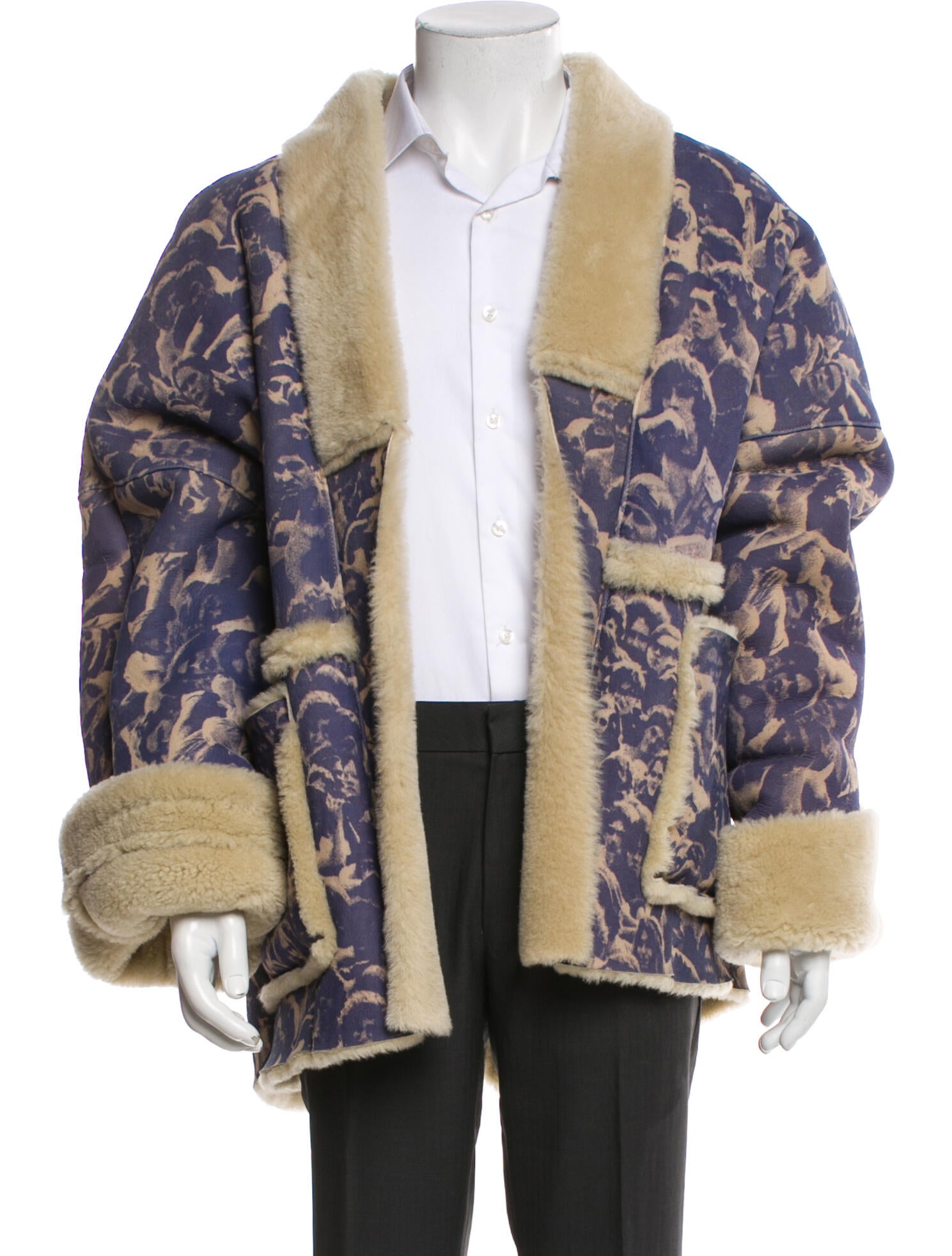 Kapital Printed Shearling Jacket