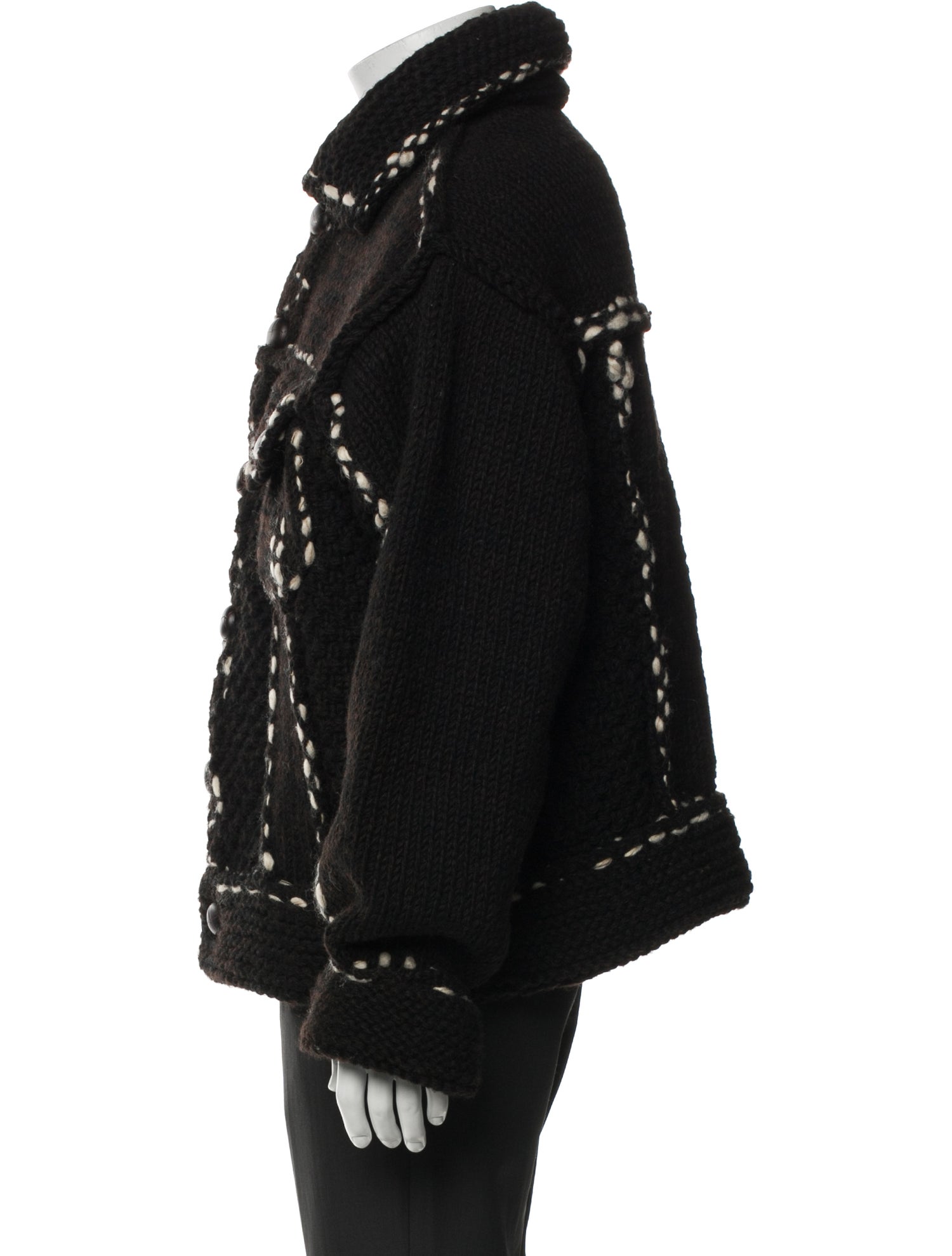 Kapital Hand Knit Cowichan Wool Cardigan