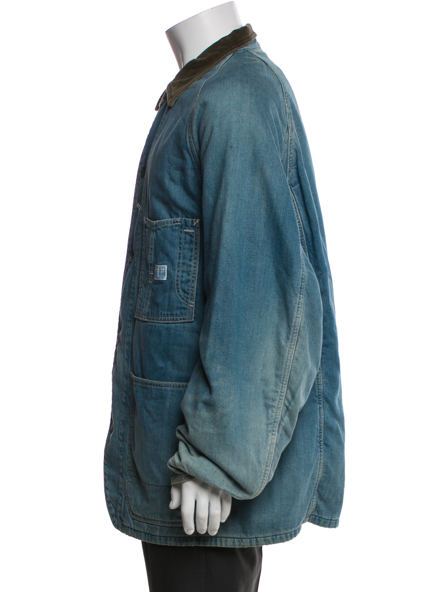 Kapital Plaid Print Denim Jacket