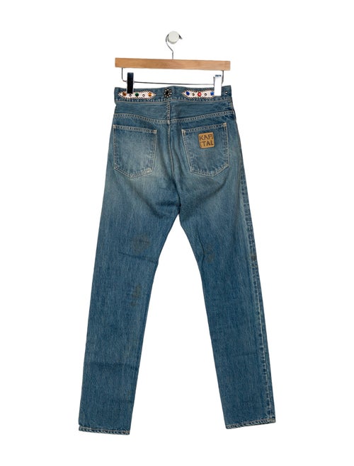 Kapital High-Rise Straight Leg Jeans
