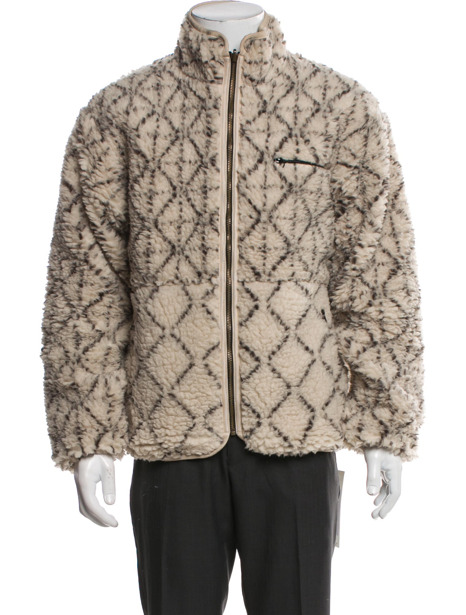 Kapital Sashiko Reversible Plaid Print Puffer Coat