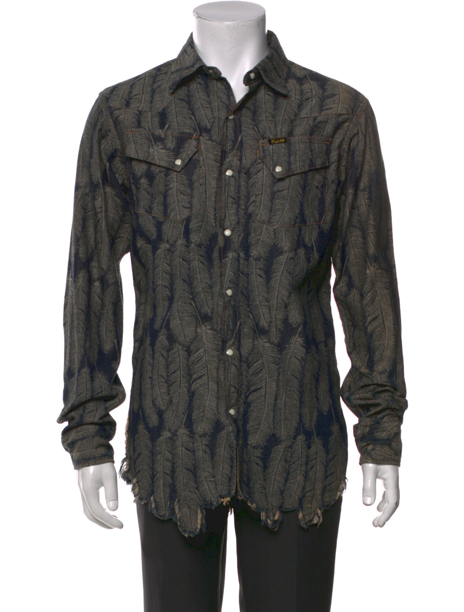 Kapital 5oz Feather Western Printed Denim Shirt