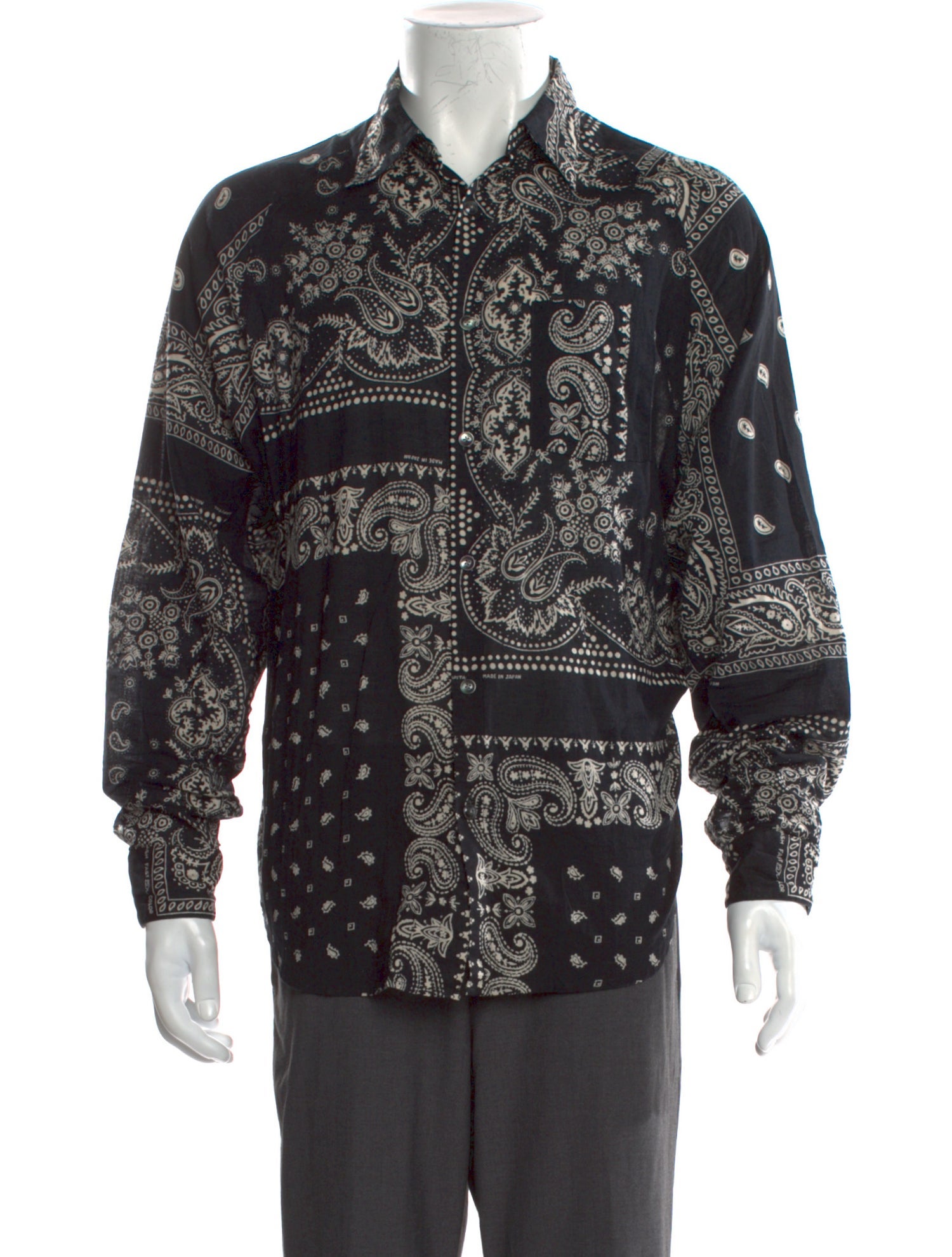 Kapital Bandana Printed Patchwork Paisley Print Shirt