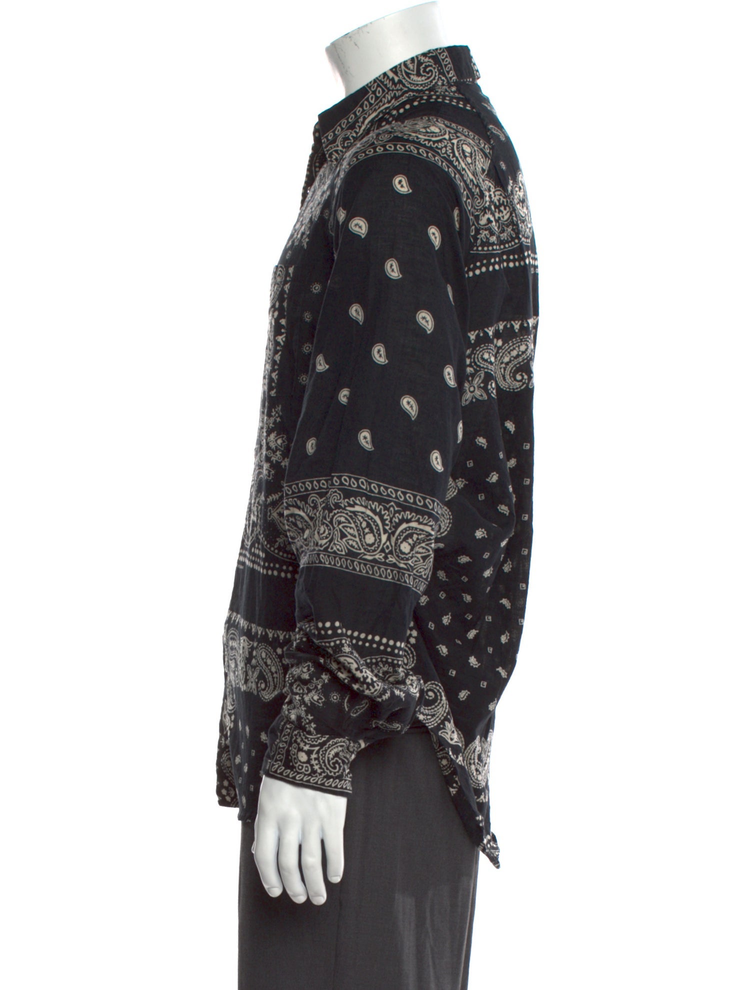 Kapital Bandana Printed Patchwork Paisley Print Shirt