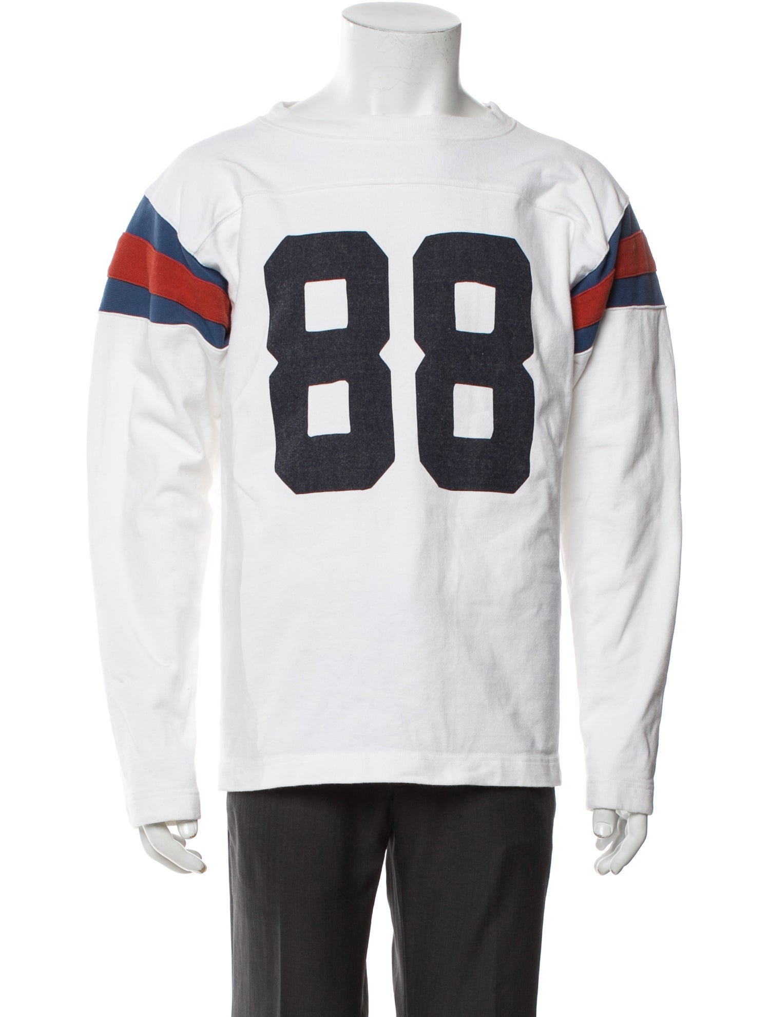 Kapital Graphic Print Crew Neck Henley