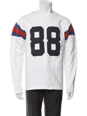 Kapital Graphic Print Crew Neck Henley