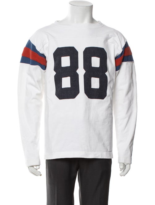 Kapital Graphic Print Crew Neck Henley