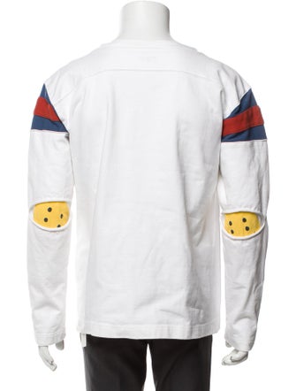 Kapital Graphic Print Crew Neck Henley