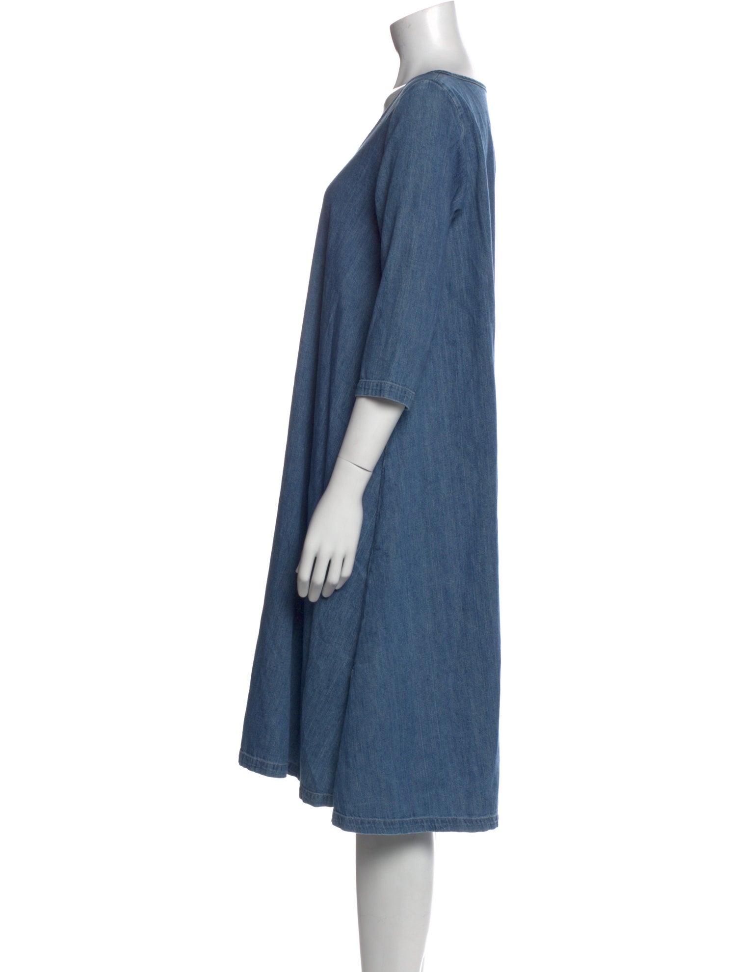 Kapital Scoop Neck Knee-Length Dress