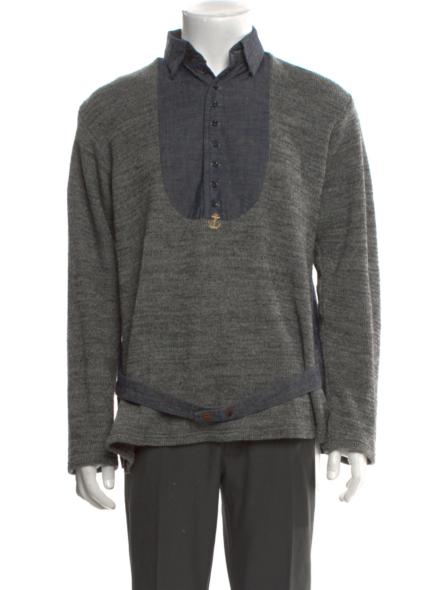 Kapital Vintage Wool Polo Sweater