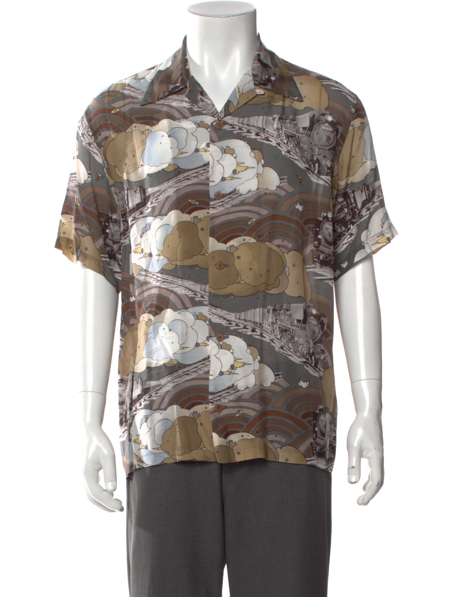 Kapital Tibe Lympic Train Aloha Printed Shirt