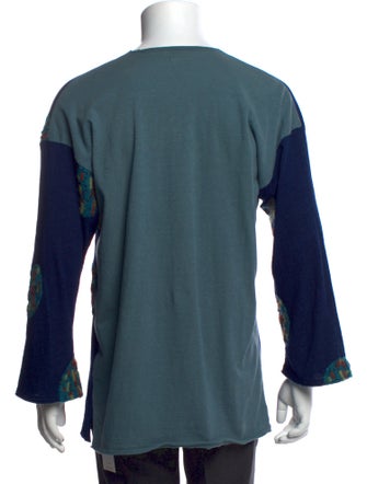 Kapital Graphic Print V-Neck Pullover